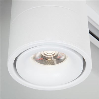 Нарушена упаковка.   Однофазный LED светильник 15W 4200К для трека Klips Elektrostandard  (a040437) Klips Белый 15W 4200K (LTB21) однофазный