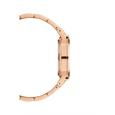 Reloj de cuarzo de acero y chapado en oro rosa Iconic Link