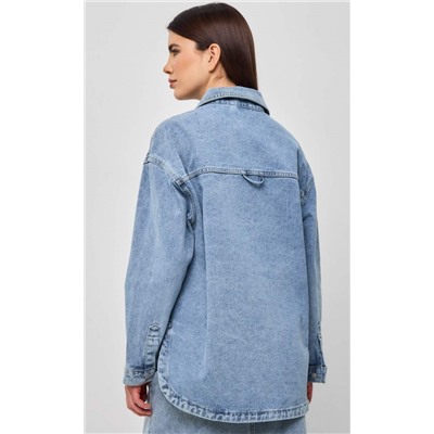 Куртка джинс F412-1249 l.blue