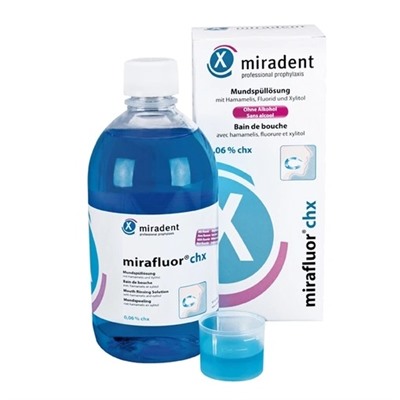 Ополаскиватель miradent mirafluor, хлоргексидин 0,06% 500 мл