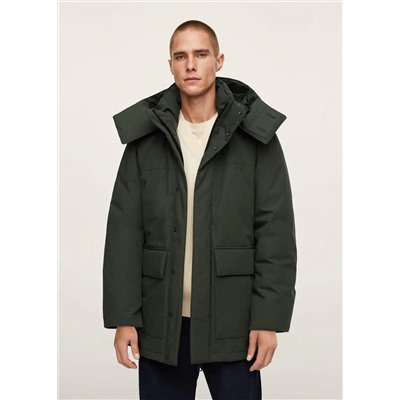 Parka acolchada capucha -  Hombre | MANGO OUTLET España