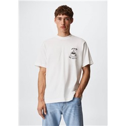 Camiseta estampada algodón -  Hombre | MANGO OUTLET España