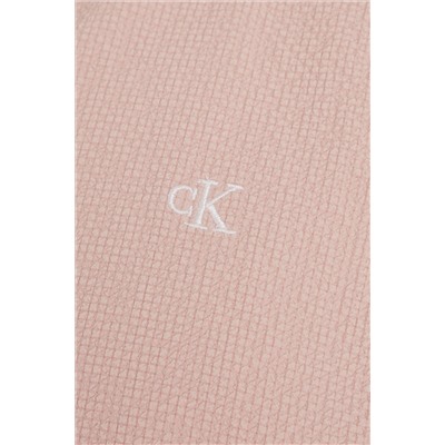 Calvin Klein Pink Seersucker Woven Top