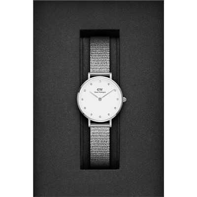 Reloj de cuarzo de acero Sterling - Plateado y blanco