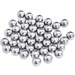 Бусины металлик/ цв.серебро/ 18мм/ уп.500г/ фас.1уп.