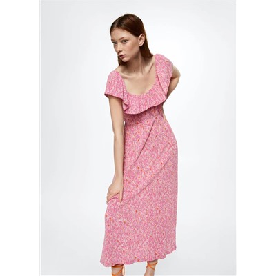 Vestido estampado floral -  Mujer | MANGO OUTLET España
