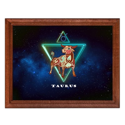 POSG-0011 Постер в рамке 23x17см Знаки Зодиака - Телец