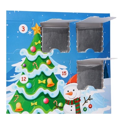Новогодний Адвент-календарь Merry christmas!, сладкие конфеты, 12×5 г