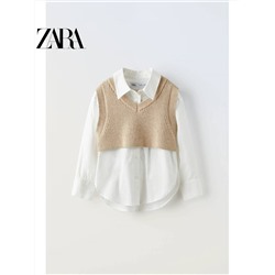 ZAR*A  😍 официальный сайт⚡️ ещё один вариант для школы 🏫  скидка  58🛍    ✅Цвет: на фото     ✅Материал: хлопок ( больше информации нет)