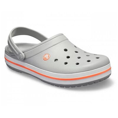 Crocband Clog Light Grey/Bright Coral
