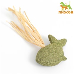 Игрушка для кошек из прессованной кошачьей мяты "Дельфин", 7 см