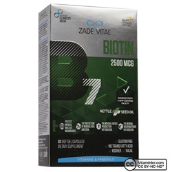Zade Vital Биотин 2500 мкг 30 капсул
