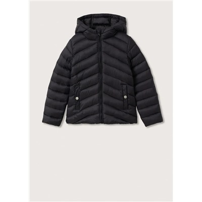 Anorak acolchado capucha -  Niña | MANGO OUTLET España
