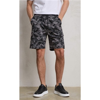 Шорты F411-09020 grey  camo