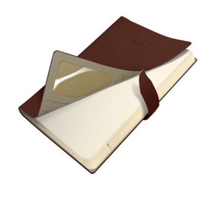 Ежедневник датированный 2025, А5, 143x218 мм, BRAUBERG "Journal", под кожу, застежка, органайзер, коричневый, 115883