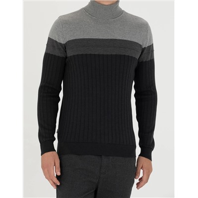 Anthracit Melanj Slim Fit Fishman Friendman Kintwear Свитер