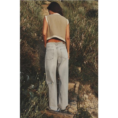 JEANS Z1975 WIDE LEG TIRO ALTO