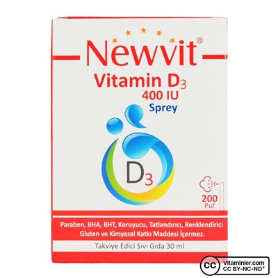 Newvit Витамин D3 400 МЕ 30 мл