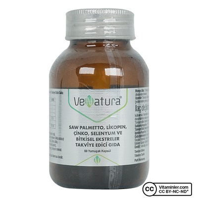 Venatura Saw Palmetto, ликопин, цинк, селен, 60 капсул