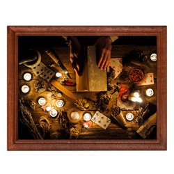 POSG-0053 Постер в рамке 23x17см Книга предсказаний