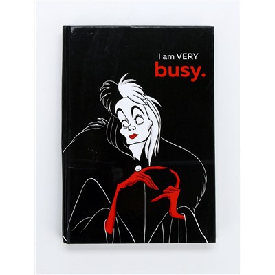 УЦЕНКА Ежедневник А5, 160 листов, I’m very busy, Villians