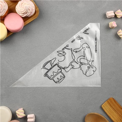 Кондитерские мешки Bake with love, (L) 38×24 см, 50 шт., KONFINETTA