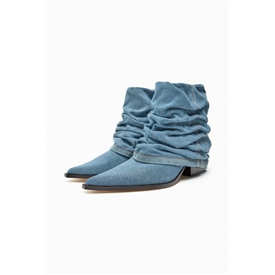 POCAS UNIDADES BOTÍN TACÓN DENIM