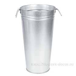 Вазон цинковый с ручками "Classic", 9 л, D 21.2  х  H 39 см