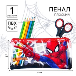 Пенал мягкий, 10×21 см, «Человек-паук»