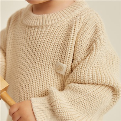 Джемпер вязаный SL Home, р.86-92 см, молочный