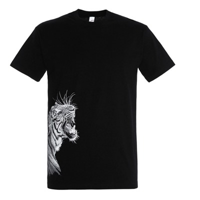 Футболка унисекс Like a Tiger, черная
