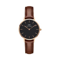 Reloj de cuarzo de piel y chapado en oro rosa Petite St Mawes