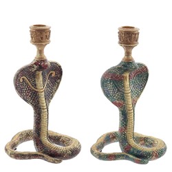 Подсвечник "Змея", L12,5 W13,5 H24 см, 2в.