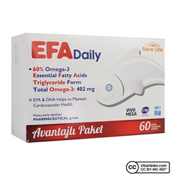 New Life Efa Daily Omega 3 60 капсул