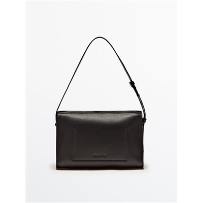Bolso hombro liso piel
