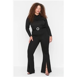 Black Blare Flare Испанские вязаные колготки PAча
