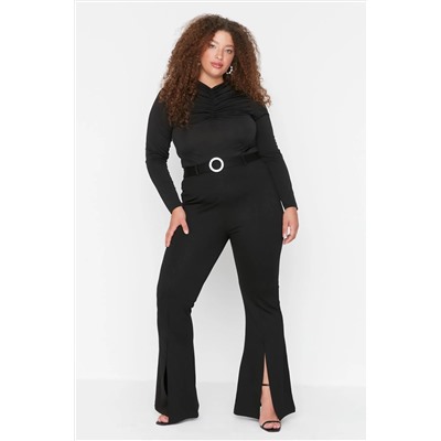 Black Blare Flare Испанские вязаные колготки PAча