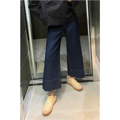 JEANS Z1975 WIDE LEG CROP TIRO ALTO NERVIO FRONTAL