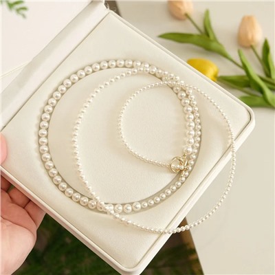 Сногсшибательное колье из жемчуга   Swarovsk*i