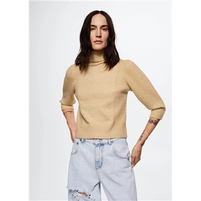Jersey punto cuello vuelto -  Mujer | MANGO OUTLET España