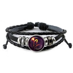 BSK-0333 Кожаный браслет Знаки Зодиака - Козерог