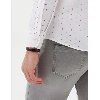 Рубашка с длинным рукавом Red Slim Fit