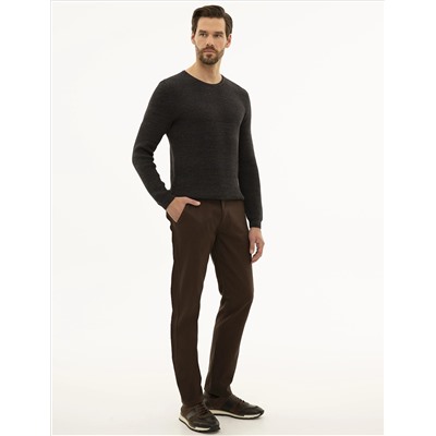 Brown Slim Fit Canvas Bloys