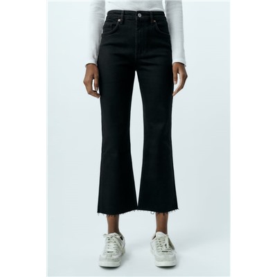JEANS TRF CROPPED FLARE TIRO MEDIO
