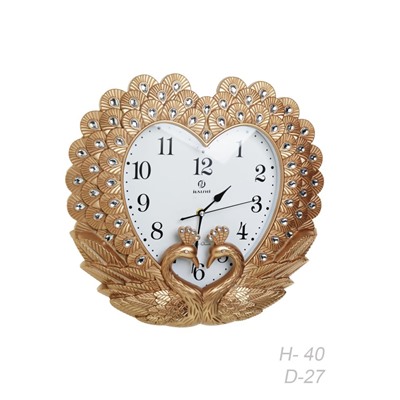 Часы настенные Павлины 40х42 / 150S-2 /уп 10/золото