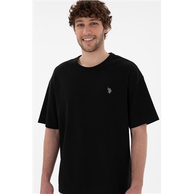Мужская комфорта Fit Bicycle Neck Black Jacquard Interlok T -For -Fish Surprise Discount в корзине