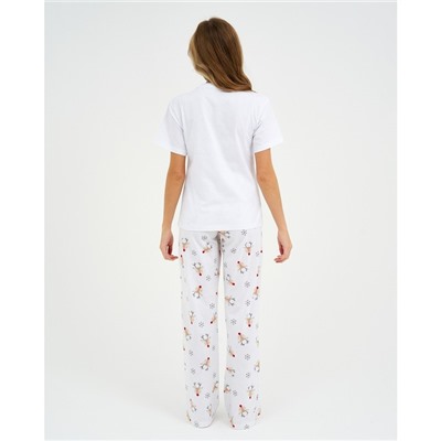 Пижама женская (футболка и брюки) KAFTAN "Deers" размер 52-54