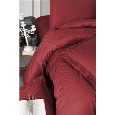 Постельное белье КАРВЕН сатин Де Люкс N044 Chackers Red