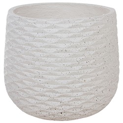 Кашпо Nobilis Marco "Cells white Jar" (файберклэй), D40хH35 см