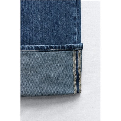 JEANS TRF DOBLADILLO TIRO ALTO